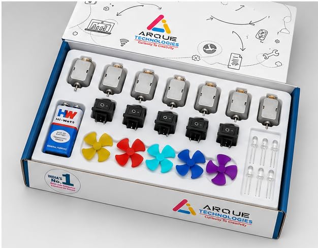 Science Project DC Motor Kit for Kids | Educational DIY Electronics Learning Kit