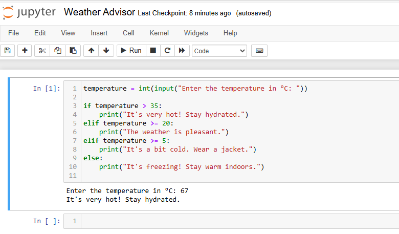 Code - Weather Advisor